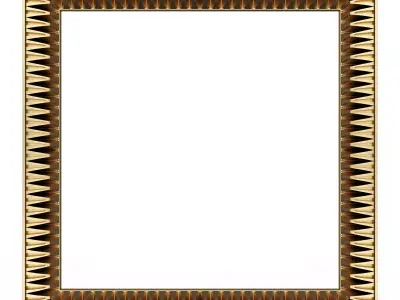 Classic Frame 034 Low-poly 3D model