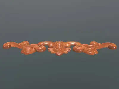 Furniture Pattern Rose - 003 Low-poly 3D model
