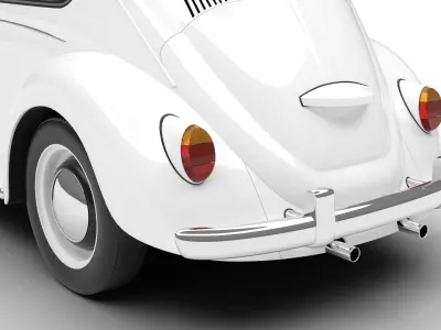 Volkswagen Beetle Type 1 1200 1965 3d model 3D model