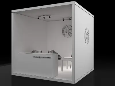 Booth Exhibition Stand a109  3D model