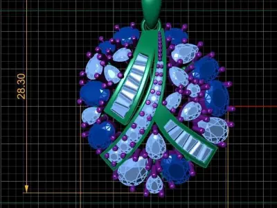 LUXURY MOJITO PENDANT 3D PRINTABLE MODEL 3D print model