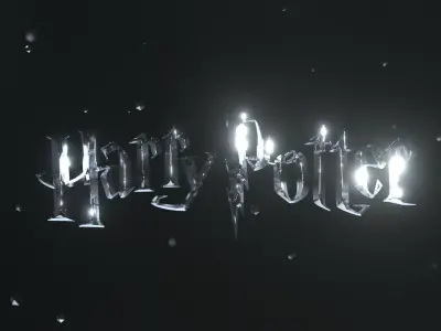 Harry Potter - 3D Title - FREE Free low-poly 3D model