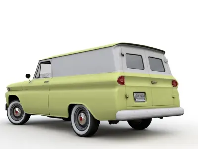 GMC PANEL TRUCK 1964 3D model