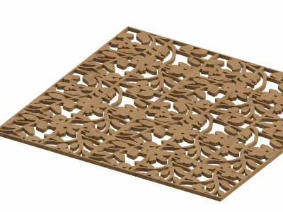 Decorative panel STL 3D model 36