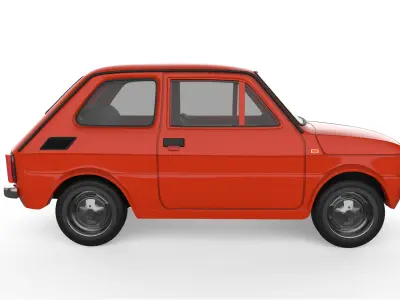 Maluch Polskifiat 126 STL printable scale model for RC  diecast  3D print model