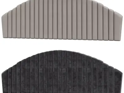 Headboard Premium 3d model Low-poly 3D model 3