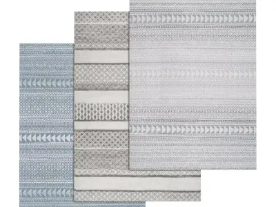 Rug Set 1274 3D model