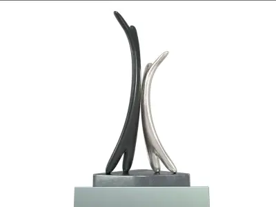 abstract sculpture 3D model