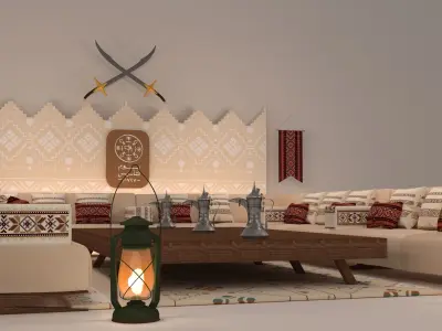 Arabian Seating 3D model