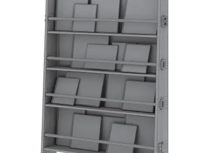 Bookshelf by Minime with childrens books 3D model