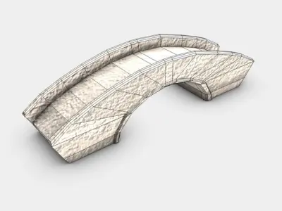 Old stone bridge 3D model