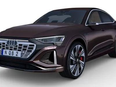 Audi Q8 Sportback E-tron 2024 Low-poly 3D model