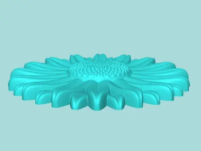 Sunflower 10 - Silicone Mold Maker - Template 3D print model