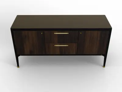 Cabinet Low-poly 3D model purchase