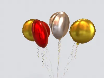 Helium Balloons 3D model