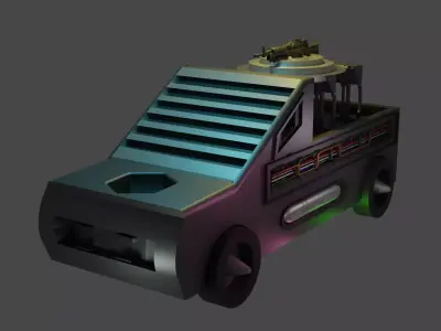 Sci-fi Car 3D model