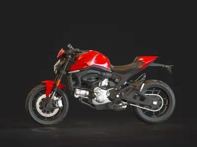 Base model  Ducati Monster 2021 3D model