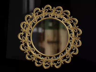 Carved mirror 2 3D model