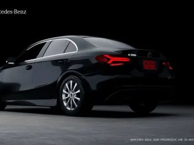 Mercedes-Benz A-CLASS V177 A200 Progressive line 3D model