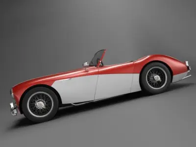 Austin Healey 100 Roadster 3D model