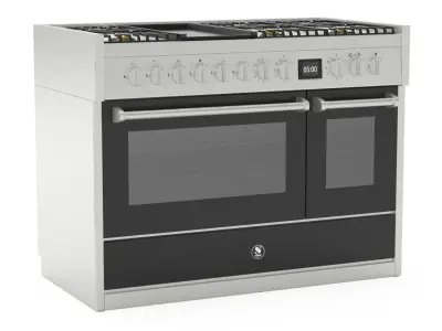 Genesi 120cm Steel Cookstop Steam Oven  3D model