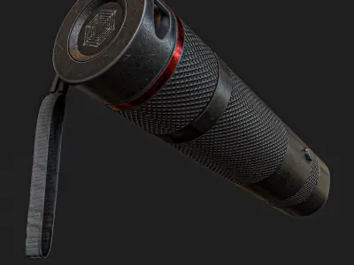 Flashlight Low-poly 3D model