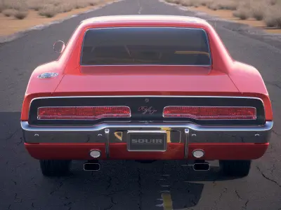 Dodge Charger 1969 General Lee 3D model