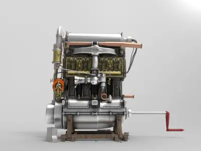Engine Fiat S76 Beast of Turin  3D model