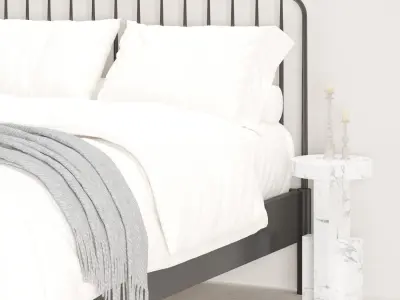 Minimal modern bedroom 3D model