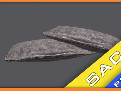 Sack Prop Free low-poly 3D model