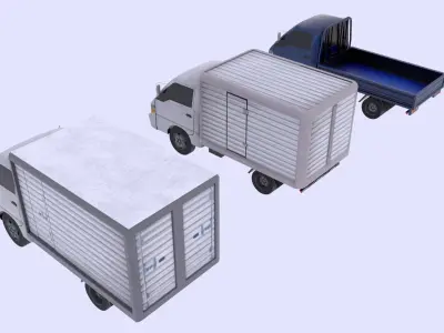 Hyundai Porter Low-poly 3D model