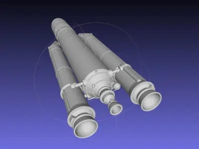 Ariane 5 Rocket Printable Miniature 3D print model
