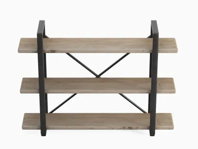 Bookshelf 01  Low-poly 3D model