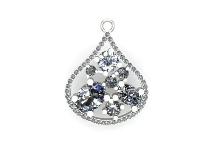 LUXURY LADIES PENDENT 3D print model
