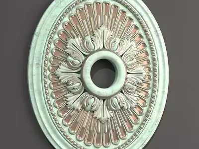 Rosette ornate ceiling medallion 3D print model