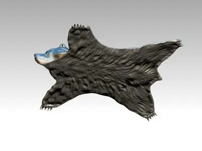 Bear carpet 3D print model