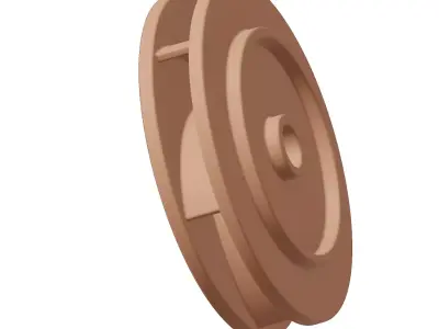 Plastic Premium Enclosed Impeller Toy 3D model