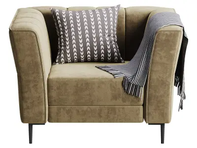 Crystal Power Recliner Chair 3D model