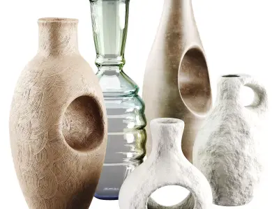 Vase decor Low-poly 3D model