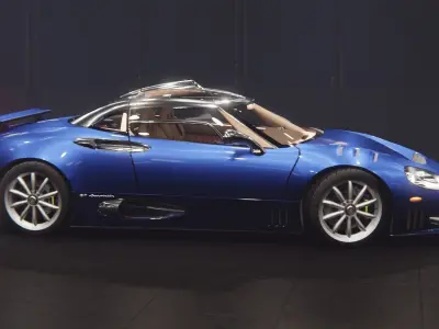 Spyker C8 Laviolette Low-poly 3D model