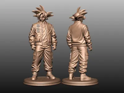 Cool side of Goku 3D print model