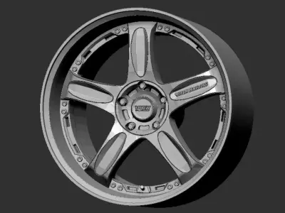 Volk Rays GTC Wheels Rims 3D Print Ready 3D print model