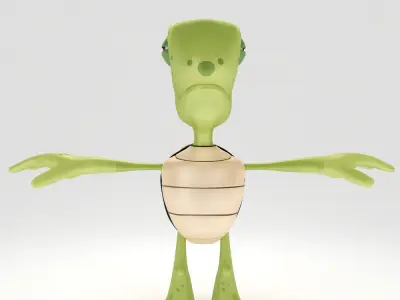 Turtle toon 3d model 3D model