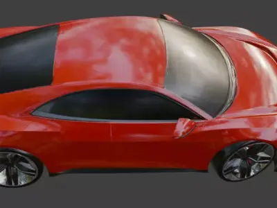 Audi PB18 e-tron 2 Red 3D model