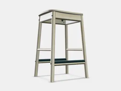 RONNINGE Bar stool 1 Low-poly 3D model