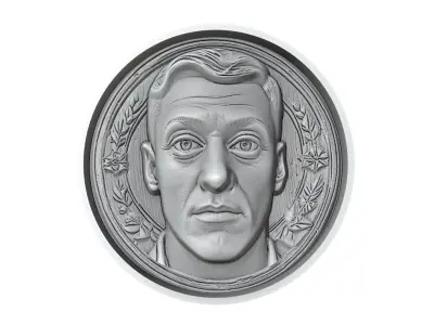 Mesut Ozil Footballer Medallion 3D print model