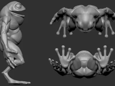 Basemesh Toad 3D model