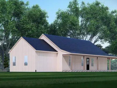 American Exterior House Design  Modern  Home Architecture 3D model