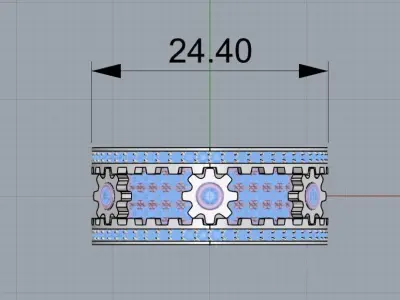 Ring With Gears 3D print model