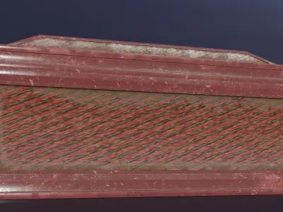 Wood Chest Free low-poly 3D model